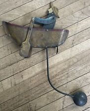 Antique Metal Balance Toy Sculpture Motion Rowboat Swinging Nautical Rowing Man picture