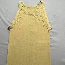 Vintage WW2 US Army Tank Top Mens S Olive Green Drab OG Cotton World War Two picture