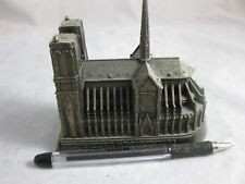 Vtg Brass Miniature Notre Dame Cathedral Paris Authentic Old  Souvenir picture