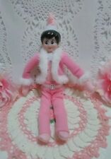 Pink Girl Felt Elf Pixie Christmas With Outfit picture