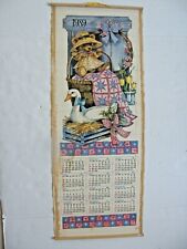 VINTAGE ALMAR INDUSTRIES BAMBOO SCROLL 1989 WALL CALENDAR  picture