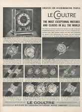 1955 Le Coultre Most Exceptional Watch and Clocks In All The World Print Ad picture