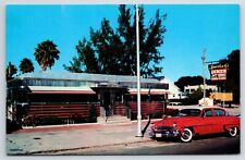 St Petersburg FL Spurlocks Art Deco Diner~Sealtest Ice Cream~NICE Close 1954 Car picture