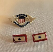 3 WWII One Is Brother In Service Plus 2 Small Son In Service Plastic Pins picture