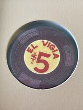 $5 El Vigia Puerto Rico Casino Chip VIG-5 **Rare** picture