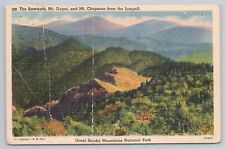Vintage Postcard The Sawteeth, Mt Guyot & Mt Chapman From Jumpoff picture