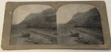 Vintage Looking North In Culebra Cut Stereoview Card Panama picture
