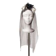 Skull Bride Halloween Wedding Veil 7.9