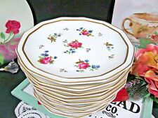 B & C Limoges France set of 12 pink roses floral lunch plates French plate 1920s picture