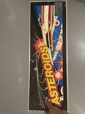 Asteroids Arcade Marquee Top Art Plexiglass Vintage  picture