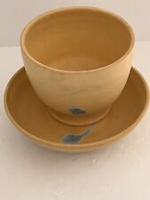 Southwest New Bowl and Large Footed Bowl/Cup  Clay Handmade by Wheel  Signed picture
