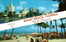 Postcard-Greetings from Miami Beach, Florida  Posted 1963  1206 picture