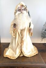 Vintage Handcrafted Santa Claus Figure With Wood Base 1993 picture