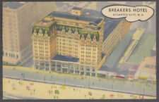 Aerial View of The Breakers Hotel Atlantic City NJ postcard 1954 picture