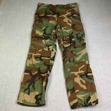 US Military Army Combat Pants Medium Cargo Adjustable Wooland Camouflage Mens picture