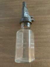 Antique Mobiloil Arctic Gargoyle Graphic Embossed Quart Filpruf Auto Oil Bottle picture