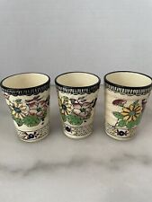 3 Vintage Japenese Sake Tea Cups 4” picture