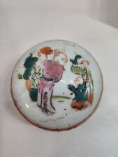 Antique Vintage Chinese Porcelain Trinket Snuff Box picture