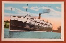 S S Alabama leaving harbor Grand Haven Michigan Vintage Postcard PC-MI picture