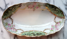 Antique Bavaria Porcelain Trinket Tray/ Jewelry Holder w/GoldDetail picture