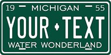 Michigan 1955 License Plate Personalized Custom Auto Bike Motorcycle Moped Tag picture