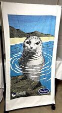 Vintage Ocean Spray Center for Marine Conservation Seal Beach Towel 29” X 54” picture