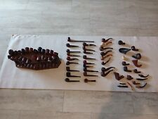 HUGE Lot Of 50 Estate Smoking Pipes Peterson DR Grabow Briar Meerschaum Parts picture