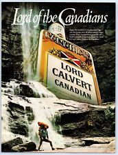 Lord Calvert Canadians Whisky Hiking Waterfalls 1984 Print Ad 8