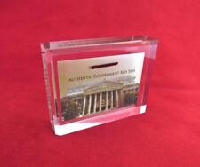 ORIGINAL RED TAPE — CIVIL WAR RECORDS — NATIONAL ARCHIVES LUCITE PAPERWEIGHT picture