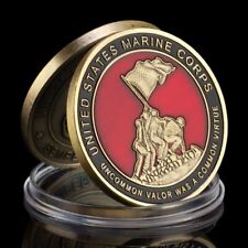 Marine Corps Uncommon Valor Was A Common Virtue Military Veteran Challenge Coin picture