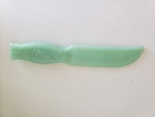 Jadeite Jadite Glass Fruit Knife or Glass Cake Knife Green Glass HTF NEW Conditi picture