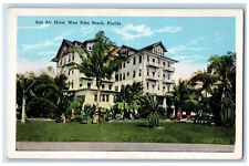 c1920's Salt Air Hotel West Palm Beach Florida FL Antique Unposted Postcard picture
