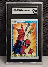 1991 Marvel Universe #131 SPIDER-MAN - SGC 9 MINT - Spider-Man's Web-Shooters picture