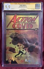 Covid Gold #9/25, Kyle Willis CGC SS 9.9 Donald Trump Action Covid Action Packed picture