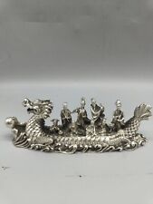 old Antique silver ware Eight Immortals pen holder picture