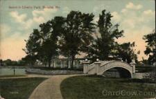 1915 Sedalia,MO Scene in Liberty Park Pettis County Missouri SV Postcard Vintage picture