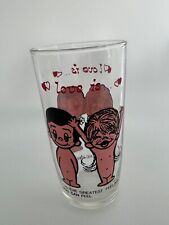 Vintage 1970s LOVE IS KIM CASALI LOS ANGELES TIMES Tall Drinking GLASS RARE picture
