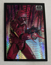 2022 Topps Chrome Star Wars Galaxy Prizm REFRACTOR #84 Sith Trooper 43/75 picture