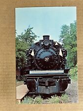 Postcard Pennsylvania PA Wawa & Concordville Steam Railroad Train Locomotive 37 picture