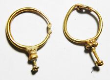 ZURQIEH -as16462-  ANCIENT ROMAN PAIR OF GOLD EARRINGS. 100 - 200 A.D picture