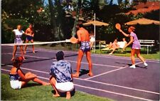Postcard Tennis at the Halekulani Hotel and Bungalows Waikiki, Honolulu, Hawaii picture