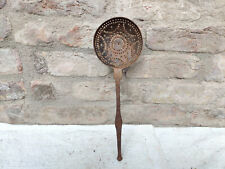 1920s Vintage Primitive Handcrafted Iron Strainer Decorative Collectables I446 picture