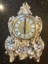 VTG MCM Clock Mother Of PEARL Tennessee Shell Co. USA Lanshire Resin Read picture
