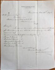 Moses Taylor Estate 1893 Letterhead - Percy R. & Albertina Pyne/Henry A C/George picture