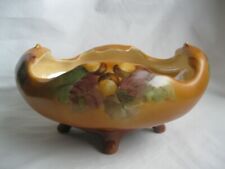 Antique Rosenthal Porcelain Scalloped Footed Nut Bowl Handpainted RC Crown Mark picture