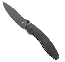 Kizer Doberman Folding Knife Black Ti Handle S35VN Plain Black Blade Ki4639A1 picture