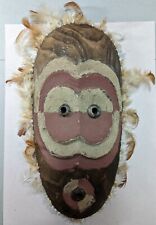 VINTAGE AFRICAN TRIBAL MASK - Used Very Good As Is. Handmade✴️ picture