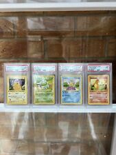 Pokemon Starters - 1st Ed SHADOWLESS PIKACHU SQUIRTLE BULBASAUR CHARMANDER PSA 9 picture