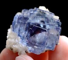 20g Natural Purple Window Fluorite Calcite  Mineral Specimen/Yaogangxian  China picture