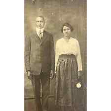 Vintage Photo / Postcard African American Couple - 3.25